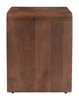 Calipso Walnut Mango Wood Rectangular Nightstand
