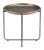 Bronson Bronze Steel Round Side Table