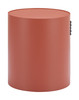 Bayu Brown Aluminum Round Side Table for Outdoor Use