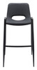 Desi Black (Set of 2) Steel and Polyurethane Barstool