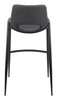 Desi Black (Set of 2) Steel and Polyurethane Barstool