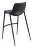 Desi Black (Set of 2) Steel and Polyurethane Barstool