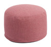 Aruz Red Olefin and Textilene Ottoman for Outdoor Use