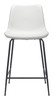 Byron White Steel and Polyurethane Counter Stool
