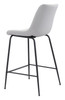 Byron White Steel and Polyurethane Counter Stool