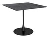 Molly Black Steel Square Dining Table