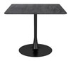Molly Black Steel Square Dining Table