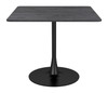 Molly Black Steel Square Dining Table