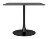 Molly Black Steel Square Dining Table