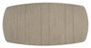 Foret Brown Aluminum Rectangular Coffee Table for Outdoor Use