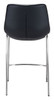 Magnus Black & Silver (Set of 2) Stainless Steel Counter Stool