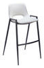 Desi White (Set of 2) Steel and Polyurethane Barstool