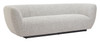 Zambet Pewter Gray Pine Wood and Steel Sofa