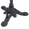 Gazebo Walnut Cast Aluminum Iron Round Dining Table