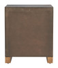 Sivar Espresso Fir Wood Rectangular Side Table