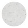 Fullerton White & Gold Natural Marble and Aluminum Dining Table