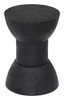 Wisdom Black Mango Wood Round Side Table