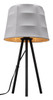 Mozzi Gray & Black Steel and Rayon Table Lamp