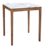 Eva White Rubberwood Square Counter Table