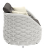 Coral Gray Aluminum and Olefin Loveseat for Outdoor Use