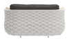 Coral Gray Aluminum and Olefin Loveseat for Outdoor Use