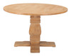 Tabi Brown Elm Wood Round Dining Table