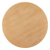 Tabi Brown Elm Wood Round Dining Table