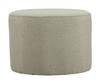 Moxy Green Steel and Olefin Ottoman for Outdoor Use