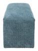Scatola Blue Rubberwood and Polyester Bench