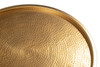 Coldveil Gold Iron Round Storage Coffee Table