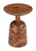 Kelk Walnut Mango Wood Round Side Table