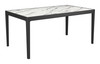 Tokai White Rubberwood Rectangular Dining Table