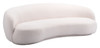 Tibet Cream Steel and Polyester Sofa