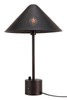 Cardo Bronze Steel Table Lamp with USB Port