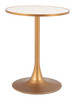Bite Beige & Gold Steel Round Bistro Table