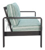 Rolig Green Aluminum and Olefin Sofa for Outdoor Use