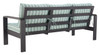 Rolig Green Aluminum and Olefin Sofa for Outdoor Use