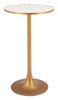 Bite Beige & Gold Steel Round Bar Table
