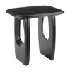 Arasan Black Acacia Wood Square Accent Table