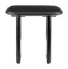 Arasan Black Acacia Wood Square Accent Table
