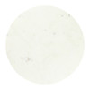 Obel White & Black Natural Marble and Steel Round Side Table