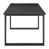 Sundar Black MDF Rectangular Dining Table