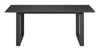 Sundar Black MDF Rectangular Dining Table