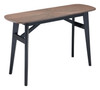 Neted Espresso Rubberwood Rectangular Console Table