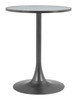 Bite Gray & Black Steel Round Bistro Table