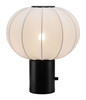Wisteria White Steel Table Lamp with USB Port