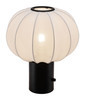 Wisteria White Steel Table Lamp with USB Port