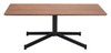 Mazzy Brown Steel Rectangular Coffee Table