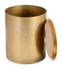 Coldveil Gold Iron Round Storage Side Table
