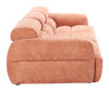 Alis Orange Polyester Modular Sectional